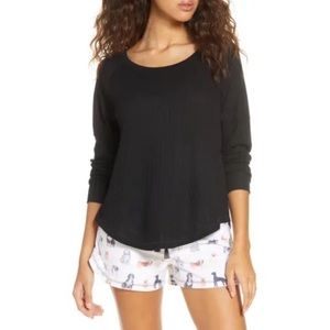 PJ SALVAGE Thermal Scoop Neck Long Sleeve Top NWT